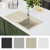 vidaXL Beige Granite Single-Bowl Kitchen Sink view 3