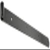 Alberts 301491 DURAVIS Straight Strap Hinge, Rounded End, Black Diamond Duplex-Coated, 13 mm Roller, 600 x 40 mm view 2