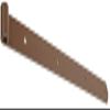 Alberts 301491 DURAVIS Straight Strap Hinge, Rounded End, Black Diamond Duplex-Coated, 13 mm Roller, 600 x 40 mm view 4