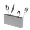 SANNO Plastic Dish Drying Rack for Kitchen Sink, Gray view 1