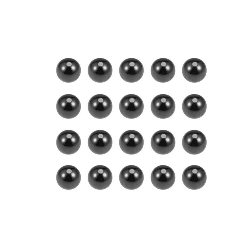 sourcing map Ceramic Bearing Balls 1–6 mm Si3N4 Silicon Nitride G5 Precision 1.5 mm (20 pcs.)