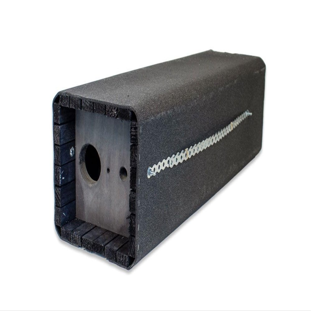 Conservation Product Little Owl Nest Box, Type 21, 65 mm Entrance, Marten Protection, Wood-Concrete, 83 cm