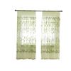 Xmiral Green Voile Door Curtain, Translucent Printed Panel with Rod Pocket, 100 x 200 cm view 1