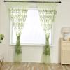 Xmiral Green Voile Door Curtain, Translucent Printed Panel with Rod Pocket, 100 x 200 cm view 3