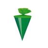 25 Decorative School Cones, 12 cm, Green view 1