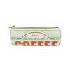MONTOJ Retro Coffee Pattern Pencil Case and Cosmetic Bag view 1