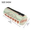 MONTOJ Retro Coffee Pattern Pencil Case and Cosmetic Bag view 2