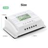 SolaMr 10A Solar Charge Controller, 12V/24V Automatic Voltage Detection, PWM/MPPT Controller with LCD Display – T10 view 2