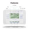 SolaMr 10A Solar Charge Controller, 12V/24V Automatic Voltage Detection, PWM/MPPT Controller with LCD Display – T10 view 3