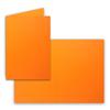300 B6 Folded Cards, Orange, Blank Double Cards, 12 x 17 cm, Rigid, Printer-Compatible, FarbenFroh view 1