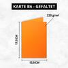 300 B6 Folded Cards, Orange, Blank Double Cards, 12 x 17 cm, Rigid, Printer-Compatible, FarbenFroh view 3