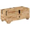 vidaXL Solid Mango Wood Coffee Table with 1 Drawer view 1