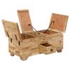 vidaXL Solid Mango Wood Coffee Table with 1 Drawer view 2