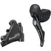 Shimano Tiagra ST-4720 2-Speed STI Bleed Kit with BR-4770 Flat-Mount Caliper, Left Rear view 1