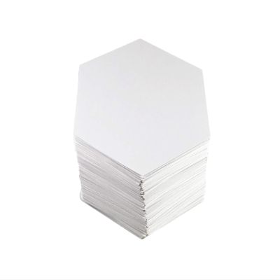 Blank Hexagonal Playing Cards, 120-Pack, 83 mm x 95 mm, Matte Finish