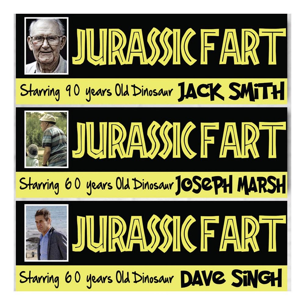 2 Customizable Jurassic Park Birthday Photo Banners