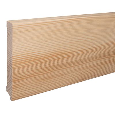 REESE Solid Spruce Baseboard, Oiled Leipzig Profile, 150 mm