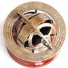 india.nautical.store Brass Astrolabe on Wooden Base, Maritime Nautical Collectible view 1