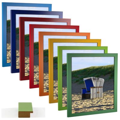myposterframe Juno Picture Frame 20 x 50 cm, Multicolor, Wiped Burgundy, with 1 mm Clear Acrylic Glass