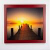 myposterframe Juno Picture Frame 20 x 50 cm, Multicolor, Wiped Burgundy, with 1 mm Clear Acrylic Glass view 2