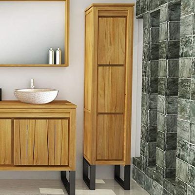 Orbiana Solid Teak Bathroom Cabinet