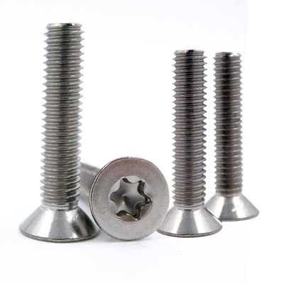 PROTECH 10-Pack M5x40 A2 Stainless Steel Countersunk Screws, Torx T25, Full Thread, DIN 965