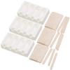 Rosenstein & Söhne Silicone Popsicle Molds, 3-Pack, 12 x 70 ml, with 72 Wooden Sticks view 1