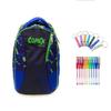 COMIX Extreme ORGANISCH Blue Backpack + FFER Whistle Keychain + 10 Colored Pencils + Bookmark view 2