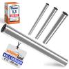 60 cm V2A Stainless Steel Round Tube, 127 mm OD, Polished & Beaded view 1