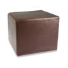 fränkische Schlaf-Manufaktur Positioning Cube for Spinal Discs, Soft Faux-Leather Cover, Approx. 45 x 40 x 35 cm, Dark Brown view 1