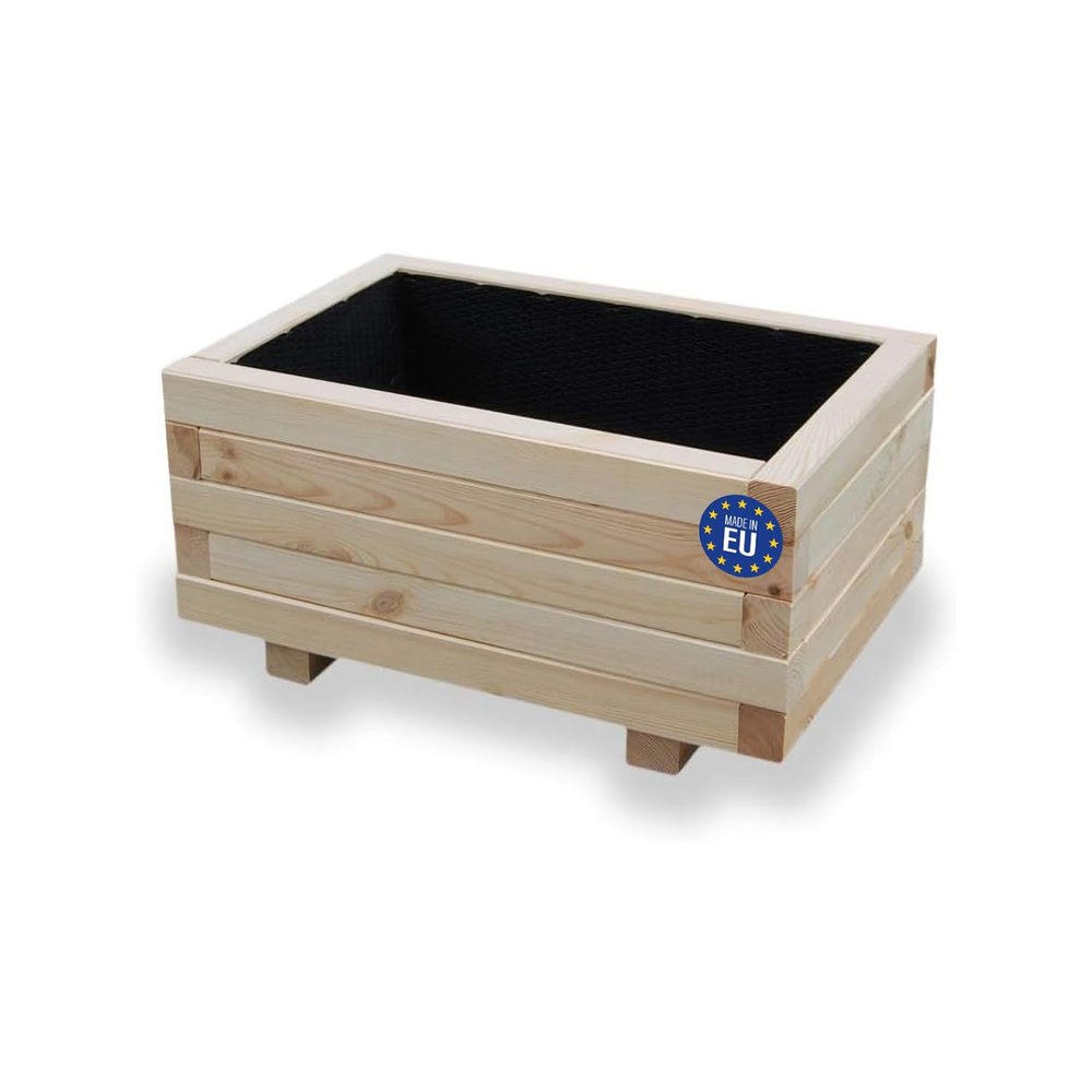alfalux Raised Bed 60 x 40 x 30H cm Wooden Planter Box 60KAN4030