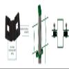 OuM 1-Pc. Square Intermediate Fence Clamp Set, 40 x 40 mm, Galvanized, for 6 mm Wire view 4