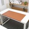 SK Studio Waterproof PU Leather Desk Mat with Edge Protection, Brown, 70 × 48 cm view 1