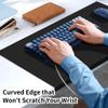 SK Studio Waterproof PU Leather Desk Mat with Edge Protection, Brown, 70 × 48 cm view 3