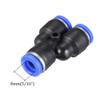 Y-Shaped Push-to-Connect Fittings, 8 mm OD, 20-Pack view 2