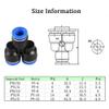 Y-Shaped Push-to-Connect Fittings, 8 mm OD, 20-Pack view 3
