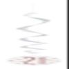 Hanging Swirl Birthday Decorations - 81 cm - 21st Rose Gold - 6 Pack view 1