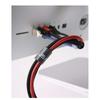 DFV mobile Magic Sticker Fastener Tape Nylon Cable Organizer, 20 mm x 1 m, for LG H930 V30 TD-LTE, Black view 3