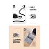 DFV mobile Magic Sticker Fastener Tape Nylon Cable Organizer, 20 mm x 1 m, for LG H930 V30 TD-LTE, Black view 4