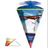 Matching Tulle Bow for Air Race School Cone view 1