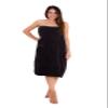 Julie Julsen Women's Sauna Kilt 90 x 150 cm, Black, 100% Cotton, Velcro Closure, Elastic Waistband, Patch Pocket view 1