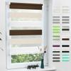 Grandekor Double Roller Blind, No-Drill Clip-Fit, 100 x 120 cm (Fabric Width: 100 cm) view 1