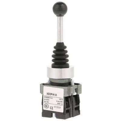 Momentary Joystick Switch, 2NO, 2-Position, for XD2PA12, 22 mm