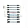 Axial SCX10 II UMG10 Aluminum Adjustable Upper & Lower Suspension Links, 8-Piece Set, Gray/Silver view 1