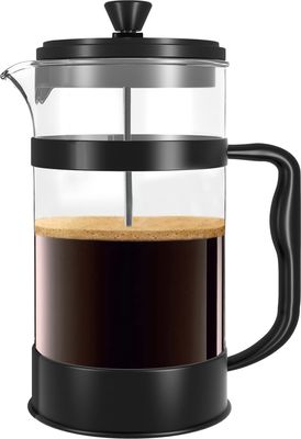 KICHLY French Press Coffee Maker, 1000 ml / 34 oz, Black