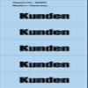 Alpha Label Contents Label, "Customer," Self-Adhesive, Permanent, Paper, 57 x 28 mm, Blue (100 Pieces) view 1
