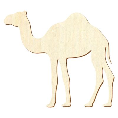 Wooden Camel/Dromedary V1, 25 cm Wide, 25-Piece Pack