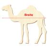Wooden Camel/Dromedary V1, 25 cm Wide, 25-Piece Pack view 3
