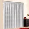 Custom White Scherli Voile Curtain with Universal Gathering Tape, 205 x 500 cm view 1