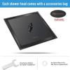 NearMoon 12-Inch Matte Black Stainless Steel Rain Shower Head, High Flow, Square, Ceiling or Wall Mount view 4